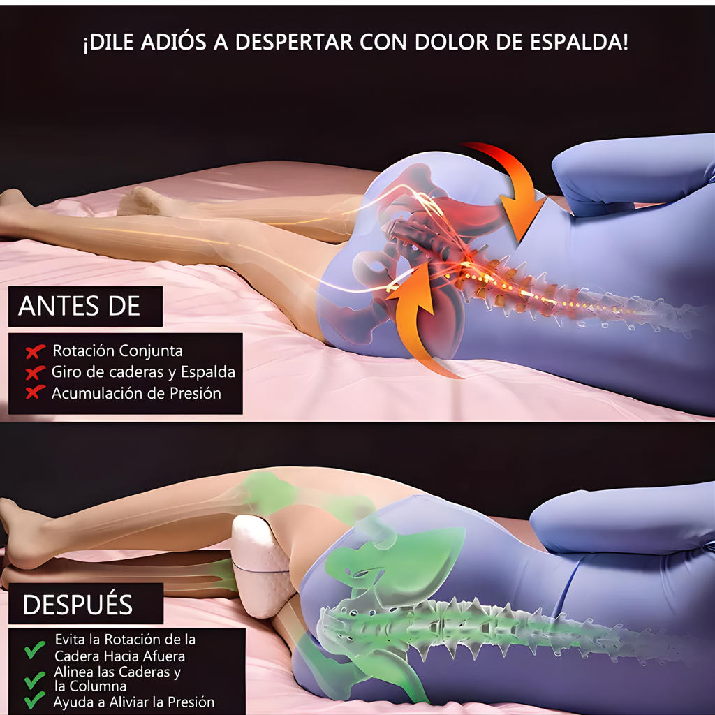 Lumbar Comfort™ – Almohada Ortopédica Inteligente