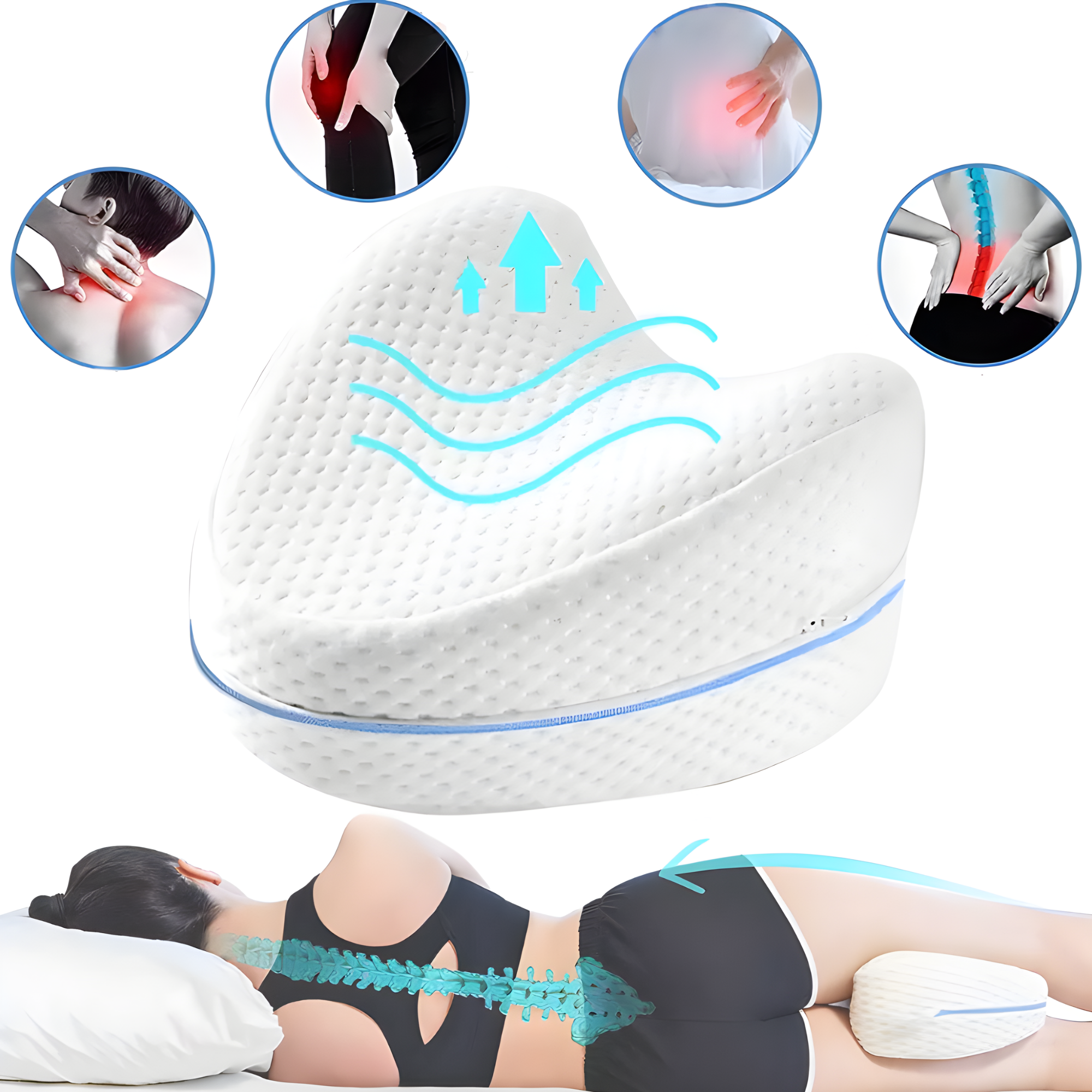 Lumbar Comfort™ – Almohada Ortopédica Inteligente
