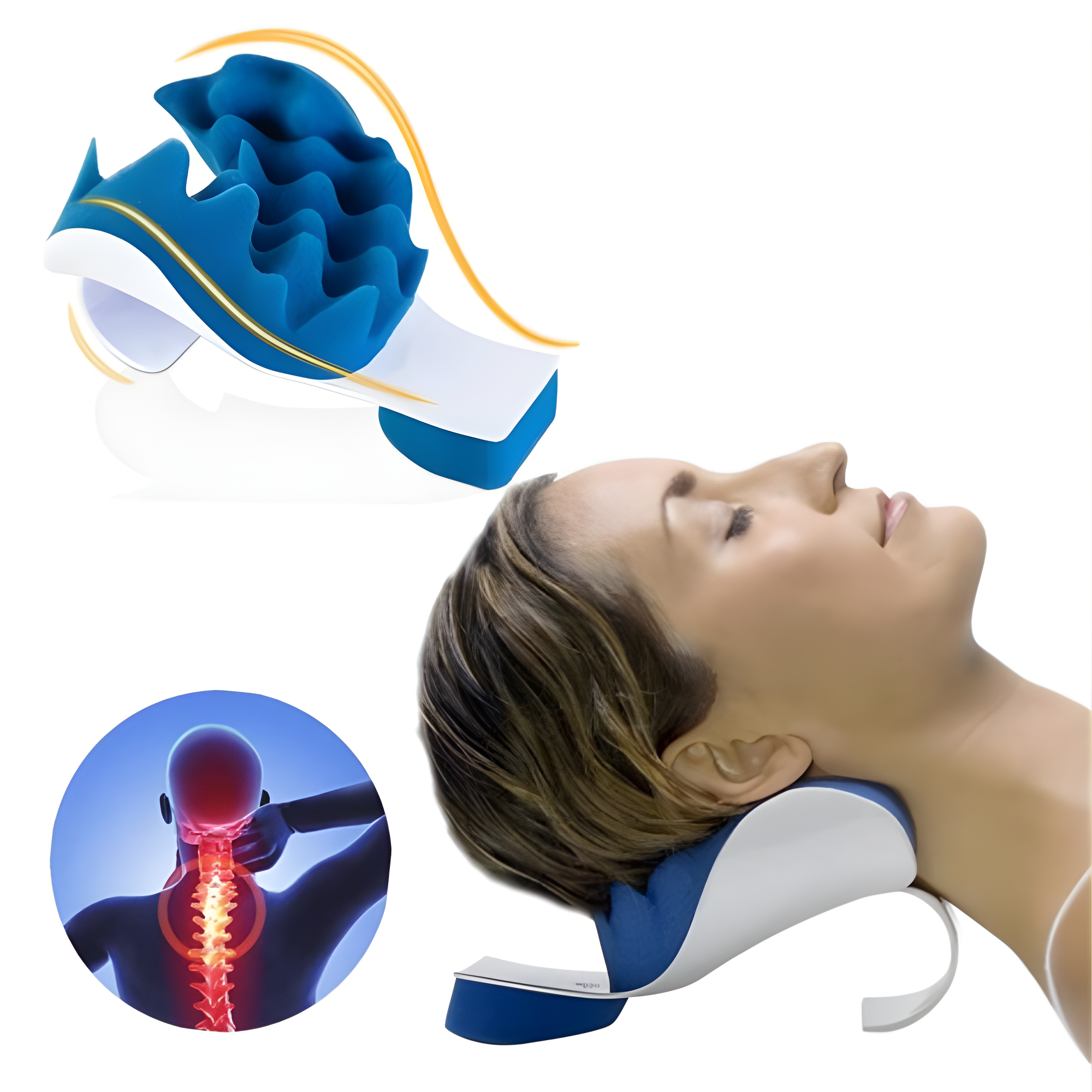 CerviComfort™ – Almohada Cervical Ortopédica Inteligente