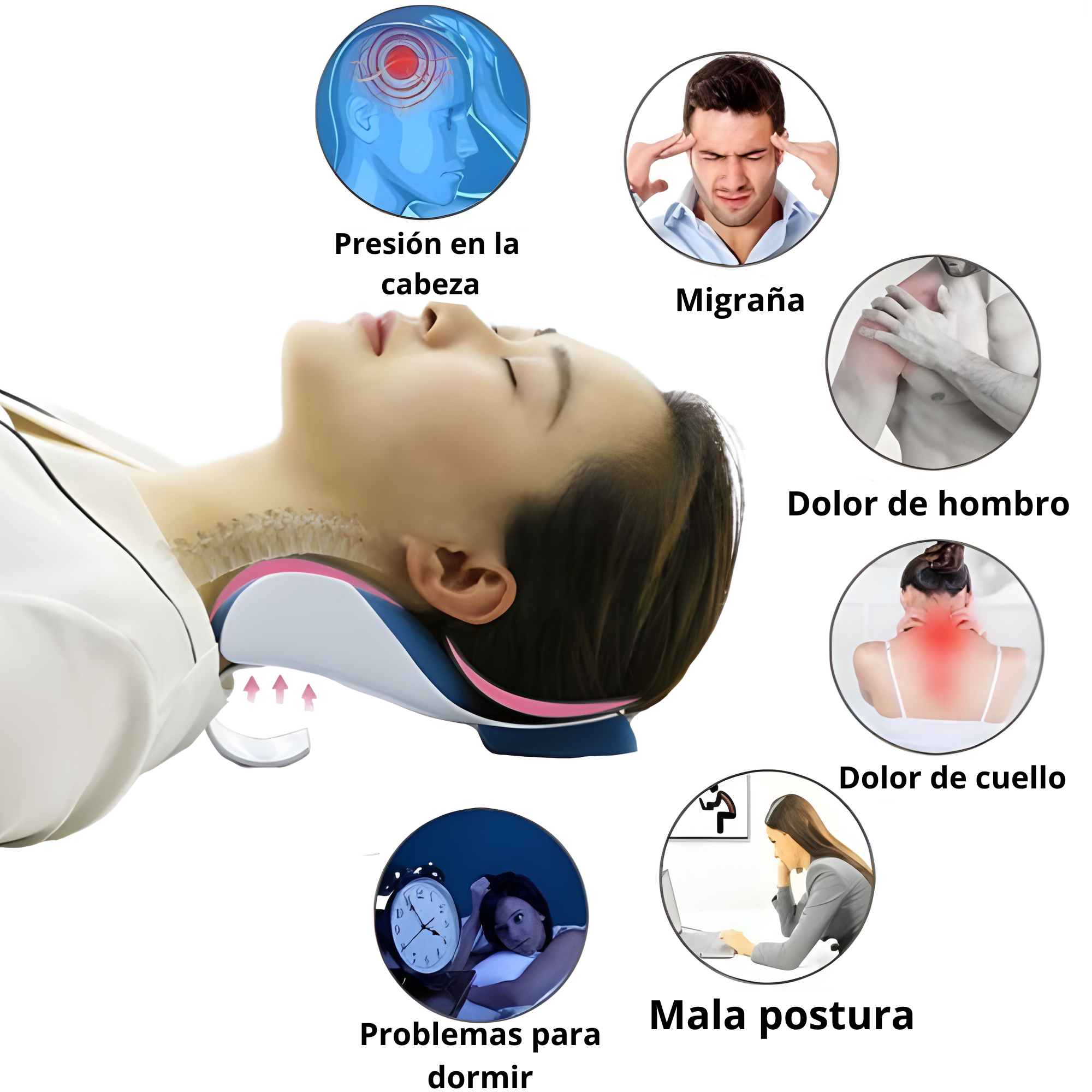 CerviComfort™ – Almohada Cervical Ortopédica Inteligente