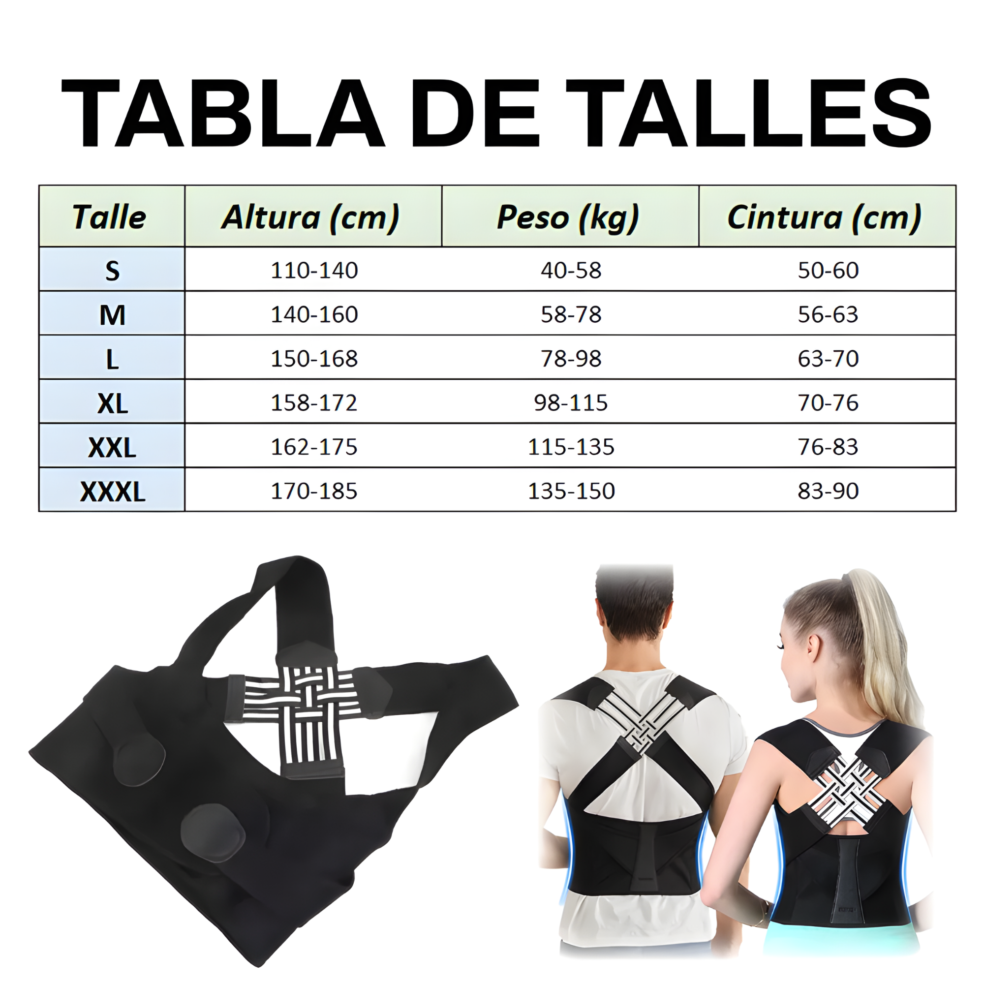 Alinea Pro™ – Corrector de Postura Ajustable y ergonómico